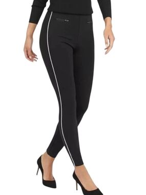 SPANX The Perfect Pant 20286R Ankle Piped Skinny Rayon Blend Black Women Size 2x
